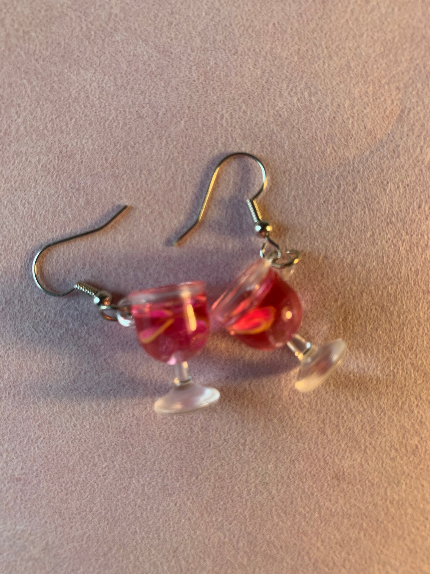 Legacy Lips Pink Glass Earrings